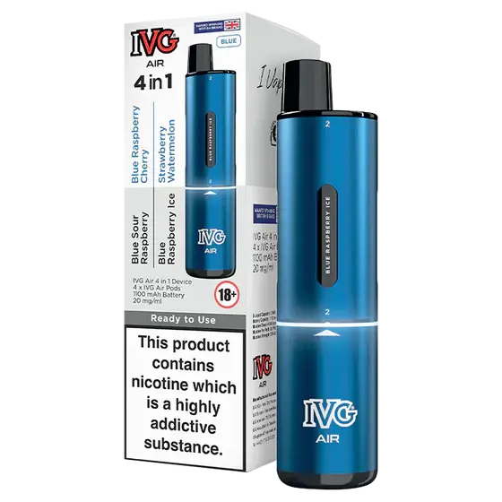 BLUE EDITION IVG AIR 4 IN 1 VAPE KIT Crystal wape