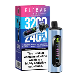 BLUEBERRY EDITION ELFBAR 4IN1 VAPE KIT Crystal wape