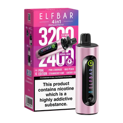 PINK EDITION ELFBAR 4IN1 VAPE KIT Crystal wape