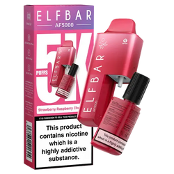 Elf Bar AF5000 Strawberry Raspberry Cherry Ice Elfbar AF5000 Vape Kit My Store