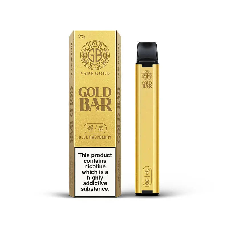 Gold Bar Blue Raspberry Disposable Vape My Store