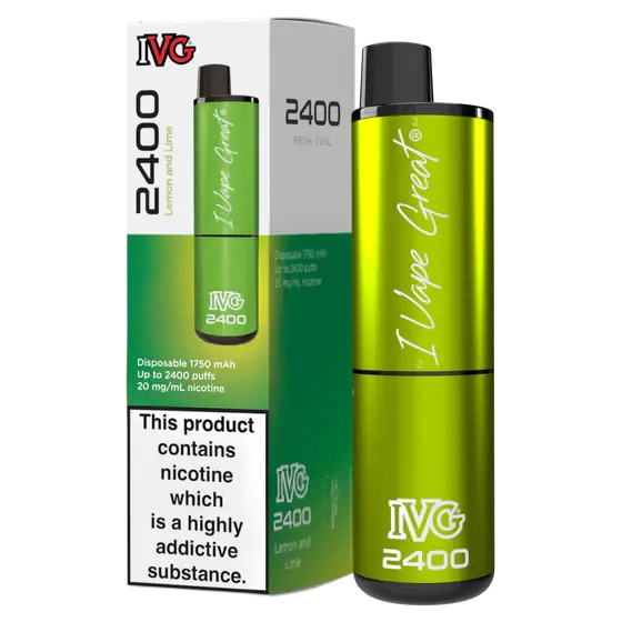 Lemon and Lime IVG 2400 Disposable Vape My Store