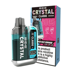 BLUE RAZZ LEMONADE SKE CRYSTAL CL6000 BIG PUFF VAPE Crystal wape