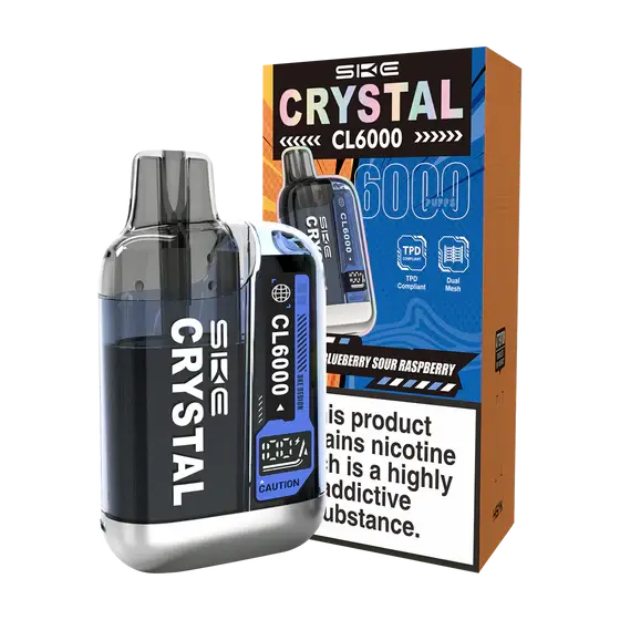 BLUEBERRY SOUR RASPBERRY SKE CRYSTAL CL6000 BIG PUFF VAPE Crystal wape