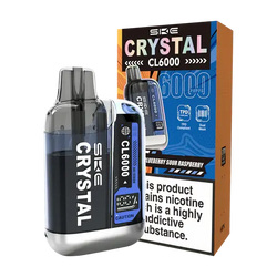 BLUEBERRY SOUR RASPBERRY SKE CRYSTAL CL6000 BIG PUFF VAPE Crystal wape