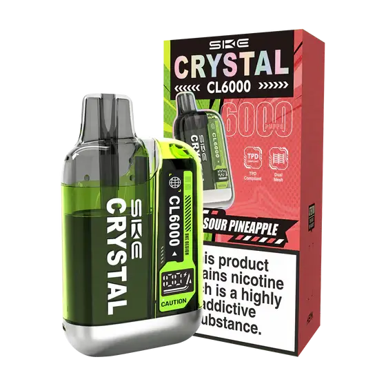 SOUR PINEAPPLE SKE CRYSTAL CL6000 BIG PUFF VAPE Crystal wape